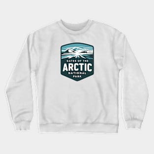 Gates of the Arctic National Park Landscape Emblem Crewneck Sweatshirt